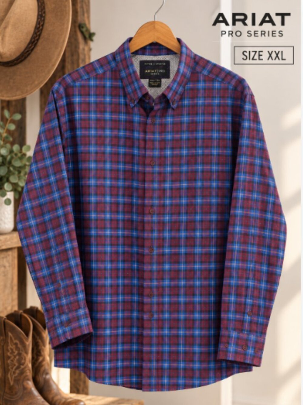 ARIAT PRO SERIES KARLO STRETCH SHIRT XXL
